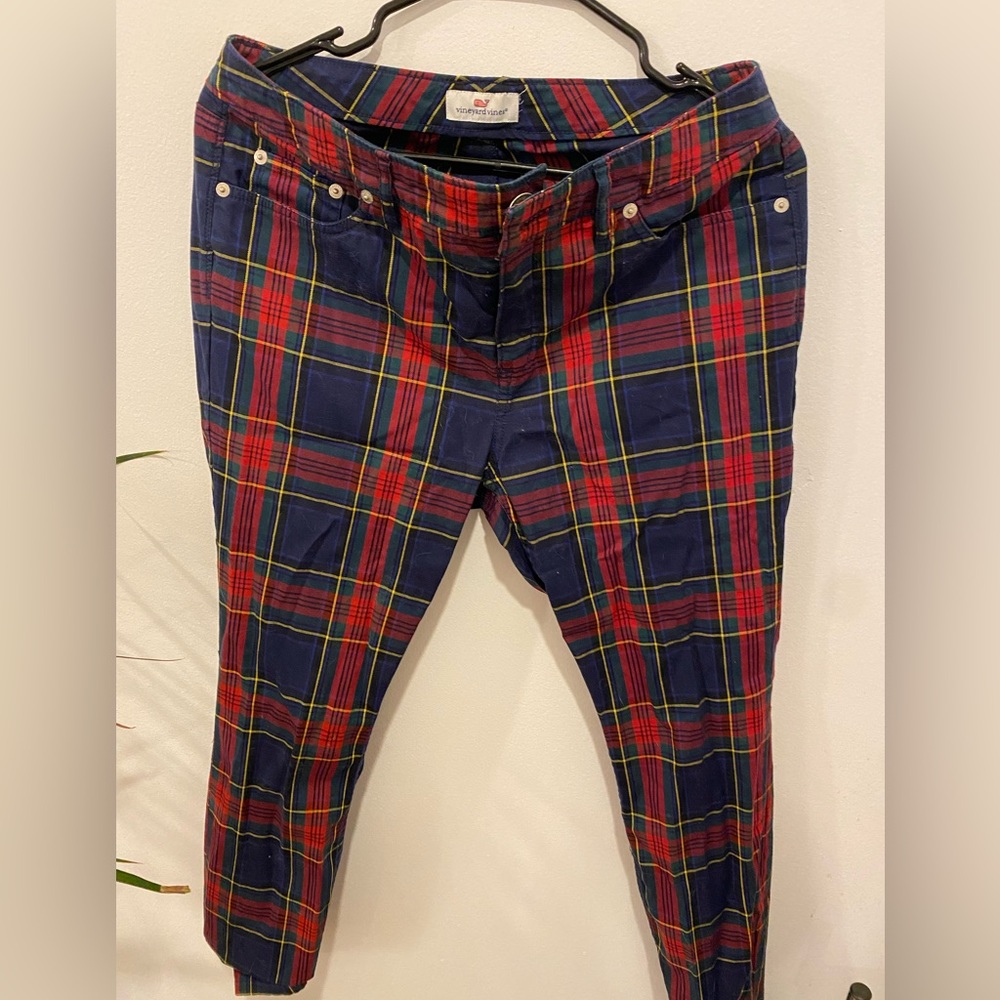 Vineyard Vines Gingham Dress Pants Size Unknown but likely 4-6
